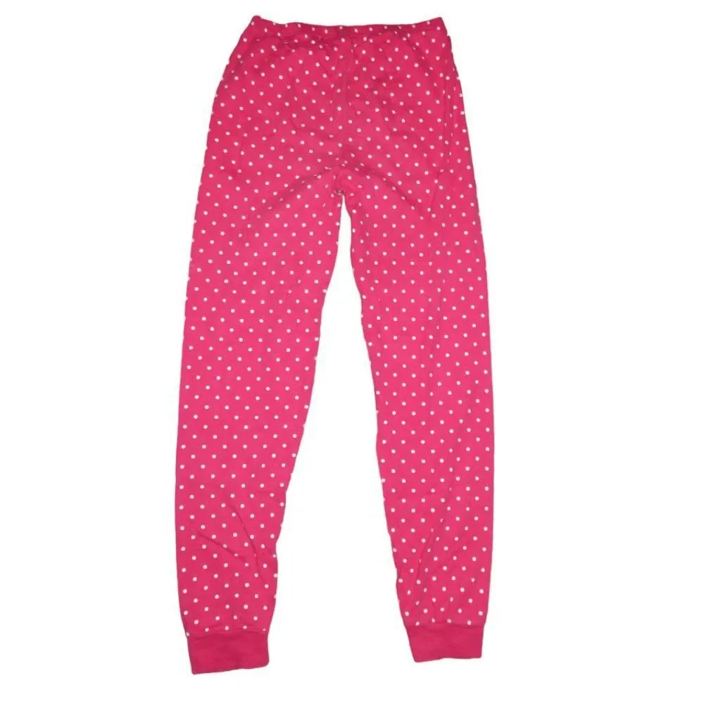 Gymboree girls size 12 hot pink polka dot sleepwear 100% cotton pajama pants